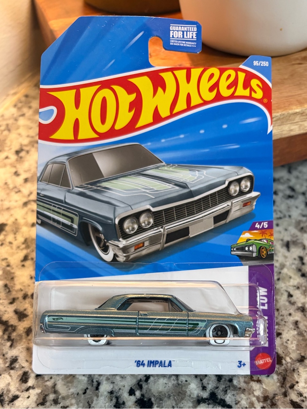 Hot Wheels '64 Impala Die-Cast Toy Car - Metallic Green Blue